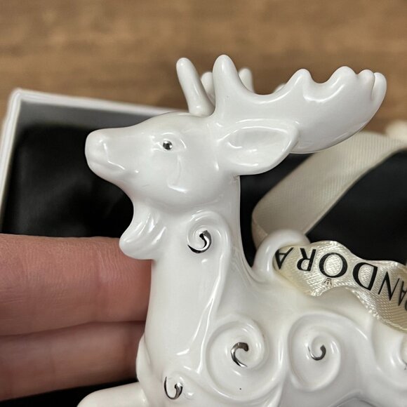 Pandora 2017 Limited Edition Porcelain Reindeer Ornament - Picture 3 of 14
